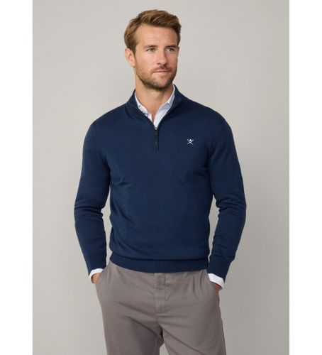 Til mænd. HM703317 Jumper i navyfarvet bomuld og silke (XXL), Casual - Hackett London - Modalova