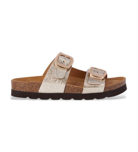 Til kvinder. D35SYM 000BN Sandaler Briona Høj (36), Guldfarvet, Fast, Ingen, Casual - GEOX - Modalova