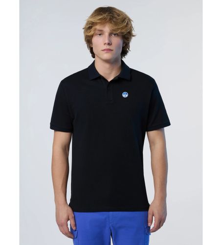 Til mænd. 692451 Poloshirt med logopatch (S), Casual, Korte ærmer, Økologisk bomuld, Bæredygtig - North Sails - Modalova