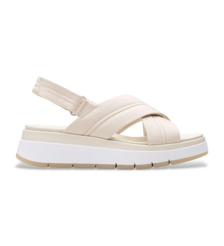 Til kvinder. 26181470 Tuscan Cross lædersandaler cremehvid (41.5), 3-5 cm, Velcro, Casual - Clarks - Modalova