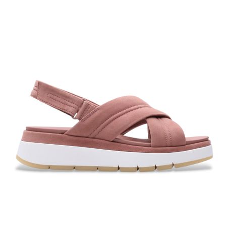 Til kvinder. 26181471 Tuscan Cross-sandaler i læder, (35.5), 3-5 cm, Ruskind, Velcro, Casual - Clarks - Modalova