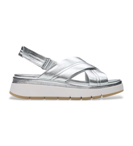 Til kvinder. 26181472 Tuscan Cross-sandaler i (36), Sølvfarvet, 3-5 cm, Velcro, Casual - Clarks - Modalova
