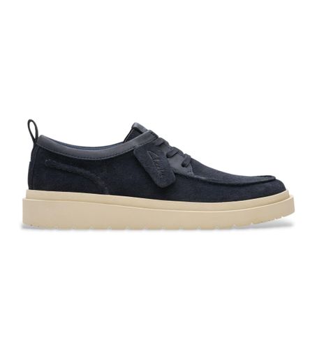 Til mænd. 26180866 Polden Moc lædersko navy (39.5), Fast, Ruskind, Blonder, Casual, Blå - Clarks - Modalova