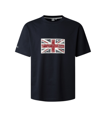 Til mænd. PM509790 Union T-shirt (L), Casual, Bomuld, Korte ærmer - Pepe Jeans - Modalova