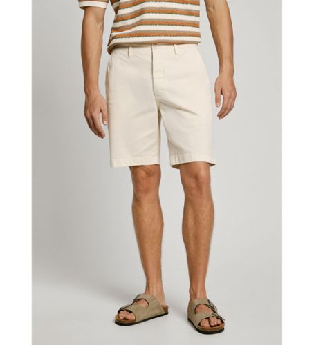 Til mænd. PM801181 Chino-shorts i hvidt twillstof med stretch (30), Casual, Bomuld, Bæredygtig - Pepe Jeans - Modalova
