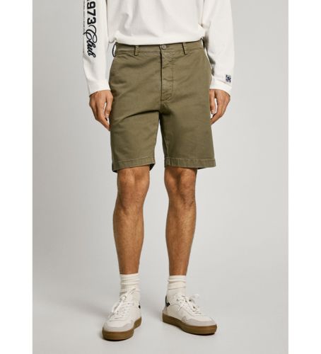 Til mænd. PM801181 Grønne chino-shorts i twillstof med stretch (31), Casual, Bomuld, Bæredygtig - Pepe Jeans - Modalova