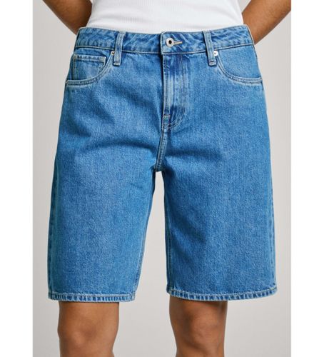 Til kvinder. PL801189ND3 Kort Hw (24), Casual, Bomuld, Denim - Pepe Jeans - Modalova