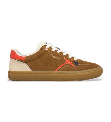 Til mænd. PMS31077 Travis City brune træningssko i (40), Fast, Ruskind, Blonder, Casual - Pepe Jeans - Modalova