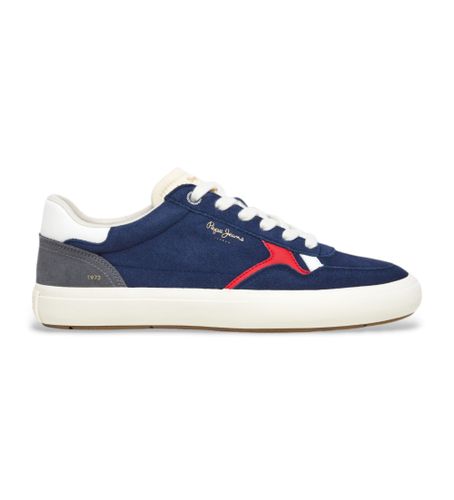 Til mænd. PMS31077 Travis City Sneakers navy (40), Fast, Ruskind, Blonder, Casual, Blå - Pepe Jeans - Modalova