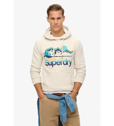 Til mænd. M2013708A Great Outdoors grafisk hættetrøje i (S), Casual, Bomuld, Økologisk bomuld, Bæredygtig - Superdry - Modalova
