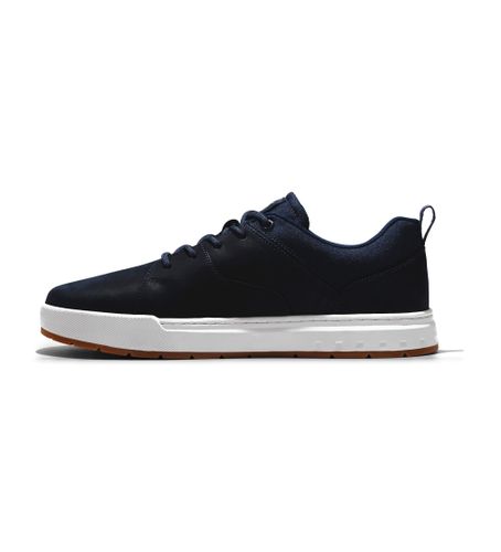 Til mænd. TB0A5Z1F4101 Maple Grove navy lædersko med snørebånd og lave sko (45), Fast, Blonder, Casual, Blå - Timberland - Modalova