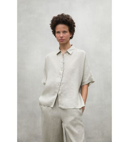 Til kvinder. MCWGASRMELAN0709S25-996 Melania skjorte (XL), Casual, Linned, Korte ærmer, Bæredygtig - ECOALF - Modalova