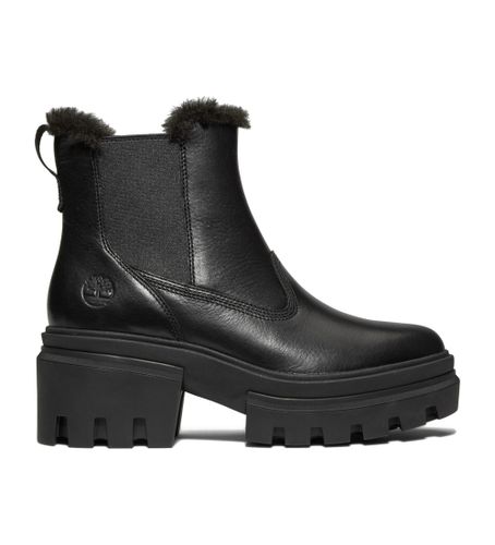 Til kvinder. TB0A5ZNV0151 Everleigh mellemlange læderstøvler med varmt for, (41 W), 5-8 cm, Ingen, Casual - Timberland - Modalova