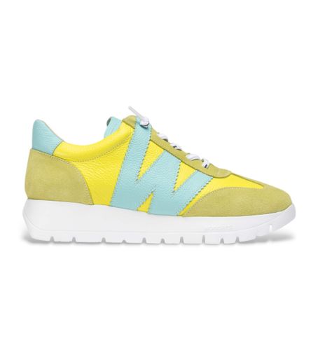 Til kvinder. A-2476 Racer gule lædersko (36), 3-5 cm, Blonder, Casual - Wonders - Modalova