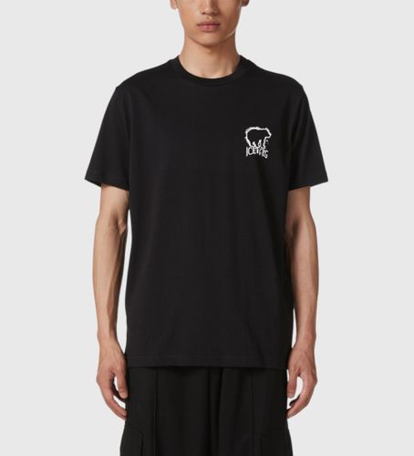 Til mænd. 25EI1P0F0176306 Slim fit t-shirt med bjørneprint (M), Casual, Bomuld, Korte ærmer - Iceberg - Modalova