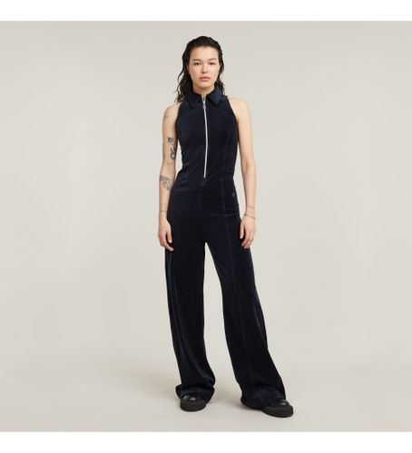 Til kvinder. D25740-D428-3873 Jumpsuit i fløjl med vide ben, navy (XL), Casual, Bomuld, Uden ærmer/stropper, Blå - G-Star - Modalova