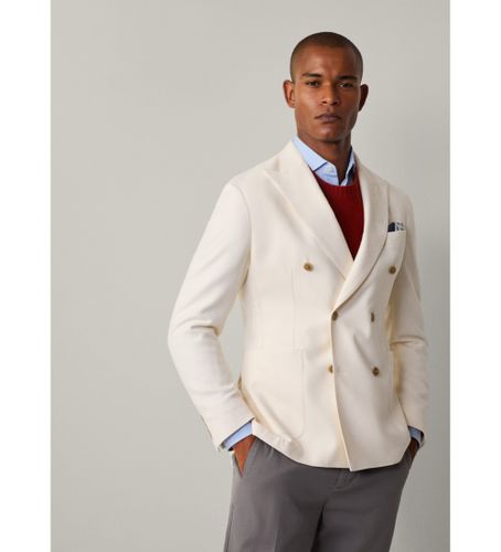 Til mænd. HM443470 blød blazer (40/34), Casual, Bomuld, Klassisk - Hackett London - Modalova