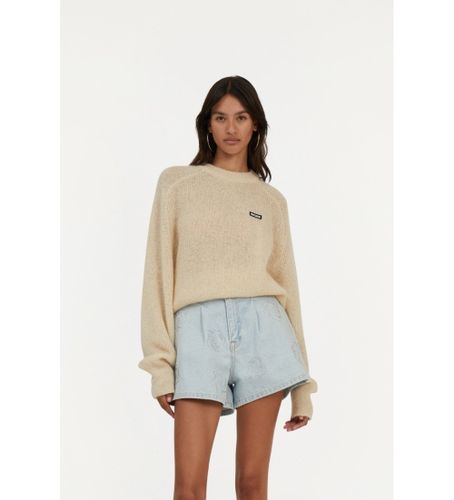 Til kvinder. 1128671876 Let strikket trøje med logo (34), Casual, Polyester, Lange ærmer, Bæredygtig - Rotate - Modalova