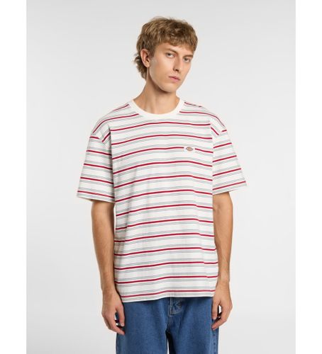 Til mænd. DK0A4Z8SC481 Off-white Lewistown stribet T-shirt (S), , Casual, Bomuld, Korte ærmer - Dickies - Modalova