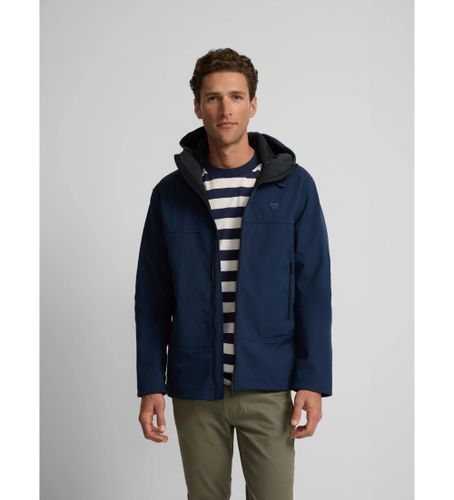 Til mænd. 131160 Windbreaker-jakke med hætte navy (L), Casual, Polyester - Silbon - Modalova