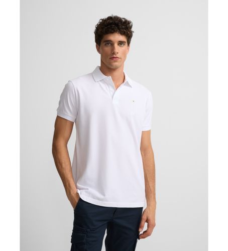 Til mænd. 131408 Klassisk poloshirt med mini patch (L), Casual, Bomuld, Korte ærmer - Silbon - Modalova