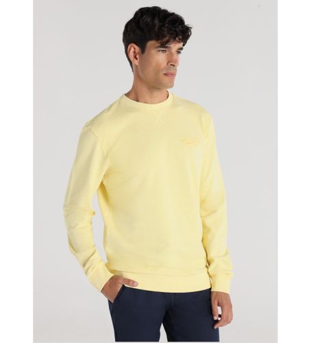 Til mænd. 860495513 Hætteløs sweatshirt med box neck og broderi på brystet, (S), Casual, Bomuld - Bendorff - Modalova