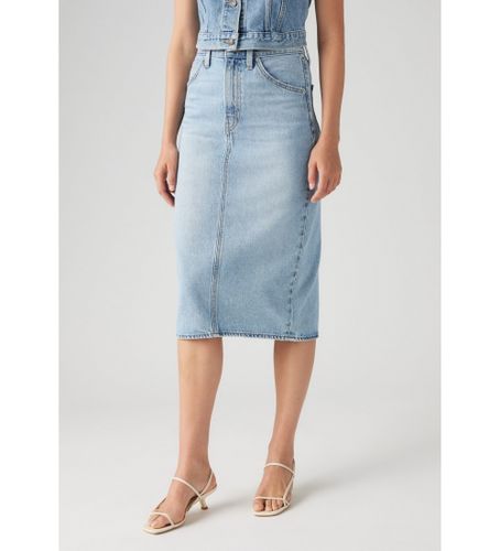 Til kvinder. 001VH-0001 High Rise Slit nederdel (23), Casual, Bomuld, Denim - Levi's - Modalova