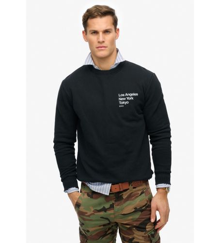 Til mænd. M2014015A City sweatshirt med rund hals og logo Core (S), Casual, Bomuld - Superdry - Modalova