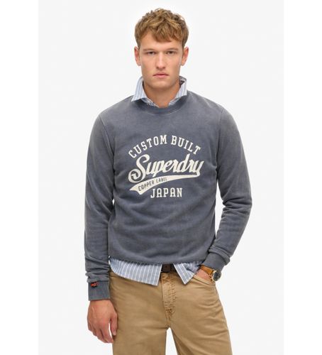 Til mænd. M2014110A Vintage forvasket sweatshirt (S), Casual, Bomuld - Superdry - Modalova