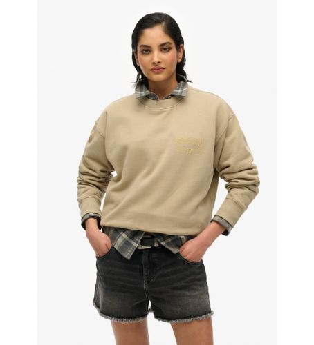 Til kvinder. W2012251A Sport Luxe løs sweatshirt (S), Casual, Bomuld - Superdry - Modalova