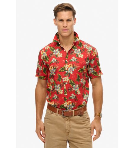 Til mænd. M4010947A skjorte med hawaii-print (S), Casual, Modal, Korte ærmer - Superdry - Modalova