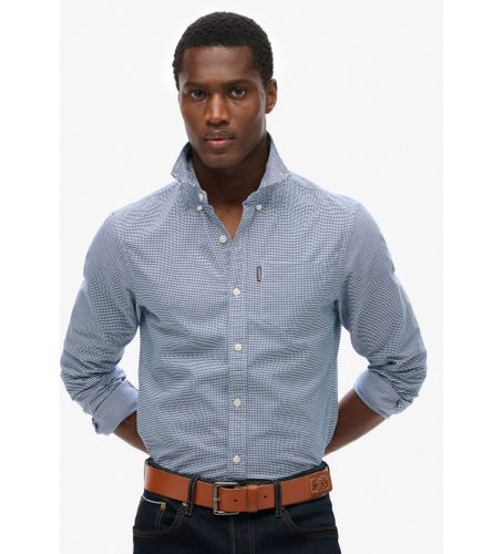 Til mænd. M4010991A Essentials Langærmet Oxford-skjorte (S), Casual, Bomuld, Korte ærmer - Superdry - Modalova