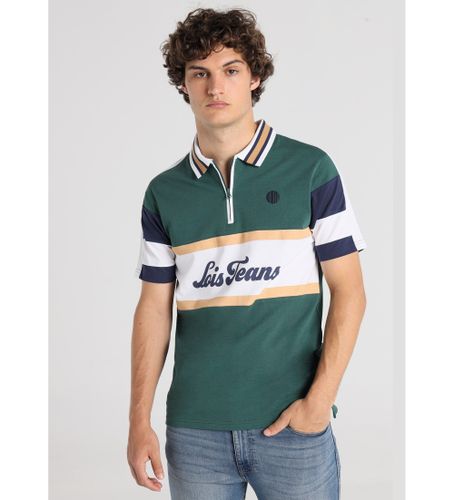 Til mænd. 132813006 Polo Block Green (S), Casual, , Bomuld, Korte ærmer - Lois Jeans - Modalova