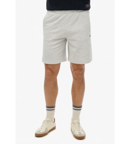 Til mænd. M7110427A Strikkede shorts med logo Essential grey (S), Casual, , Bomuld - Superdry - Modalova