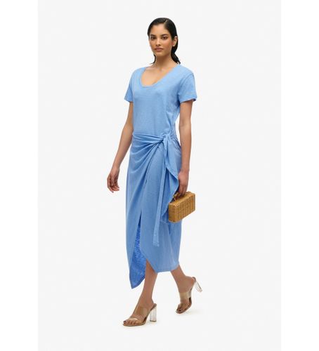 Til kvinder. W8011944A Midikjole med flammer over kors (XXS), Casual, Bomuld, Korte ærmer - Superdry - Modalova