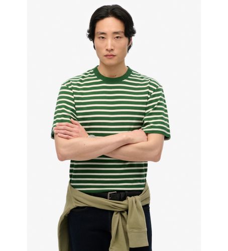 Til mænd. M1012146A Merchant stribet T-shirt (S), Casual, Bomuld, Korte ærmer - Superdry - Modalova