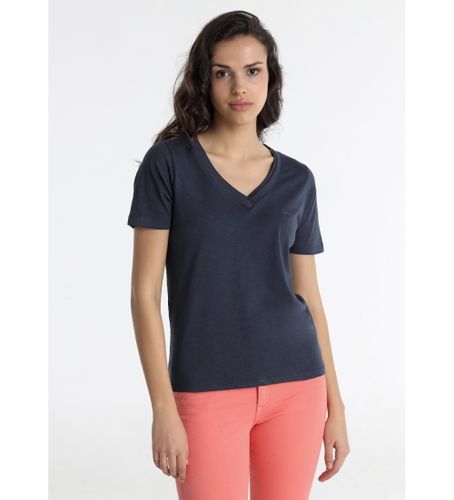 Til kvinder. 422652498 Navy kortærmet t-shirt (XS), Casual, Bomuld, Korte ærmer - Lois Jeans - Modalova