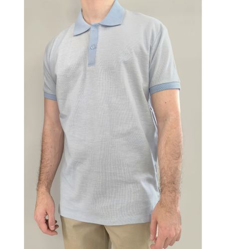 Til mænd. 831065511 Kortærmet poloshirt i slubprintet piqué-stof (M), , Casual, Bomuld, Korte ærmer - Bendorff - Modalova