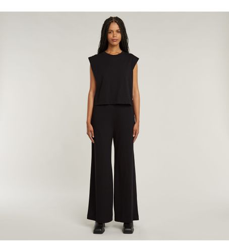 Til kvinder. D26101-B771-6484 Wide Leg Double Layer Jumpsuit (XS), Casual, Korte ærmer, Økologisk bomuld, Bæredygtig - G-Star - Modalova