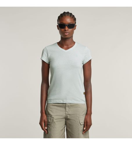 Til kvinder. D24533-B059-H195 Overfarvet Eyben Slim T-shirt (XS), Casual, Korte ærmer, Økologisk bomuld, Bæredygtig - G-Star - Modalova