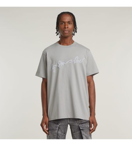 Til mænd. D25148-C784-G276 G-Script T-shirt (M), Casual, Korte ærmer, Økologisk bomuld, Bæredygtig - G-Star - Modalova