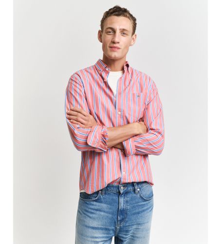 Til mænd. 3250011 Klassisk stribet poplinskjorte Regular Fit (5XL), Casual, Bomuld, Lange ærmer - Gant - Modalova