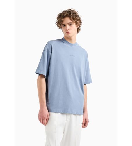 Til mænd. 6DZTLSZJLFZ15DU T-shirt med blåt rygprint (M), Casual, Bomuld, Korte ærmer - Armani Exchange - Modalova