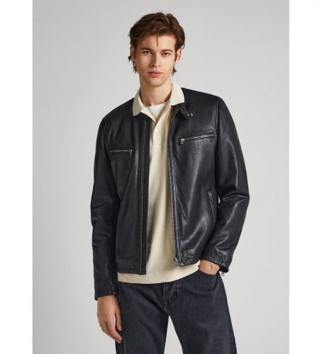 Til mænd. PM402794 Berl læderjakke (S), Casual, Lange ærmer - Pepe Jeans - Modalova
