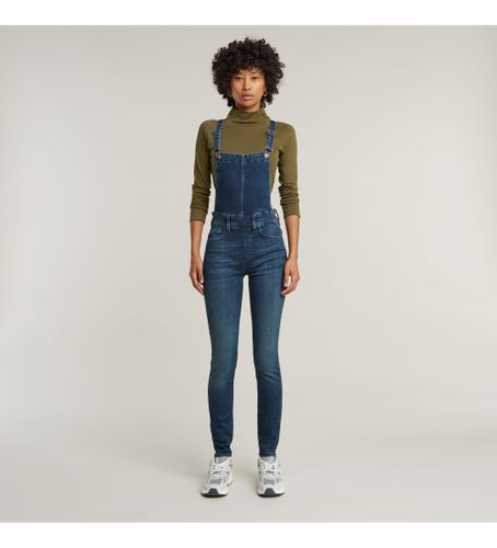 Til kvinder. D14425-6550-89 Tætsiddende jumpsuit med høj talje Lynn (26), Casual, Bomuld, Denim, Uden ærmer/stropper - G-Star - Modalova