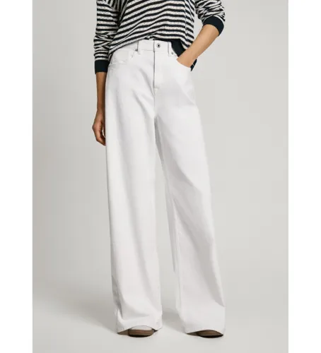 Til kvinder. PL204740TC5 Jeans i bred pasform Jaimy (24/32), Casual, Bomuld, Denim, Bæredygtig - Pepe Jeans - Modalova