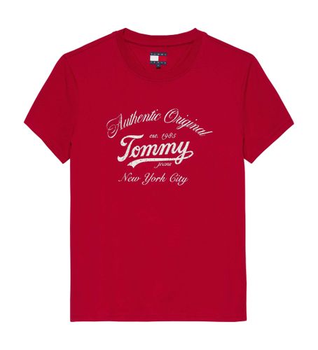 Til kvinder. DW0DW21404 Essential Logo T-shirt (L), Casual, Korte ærmer, Økologisk bomuld, Bæredygtig - Tommy Jeans - Modalova