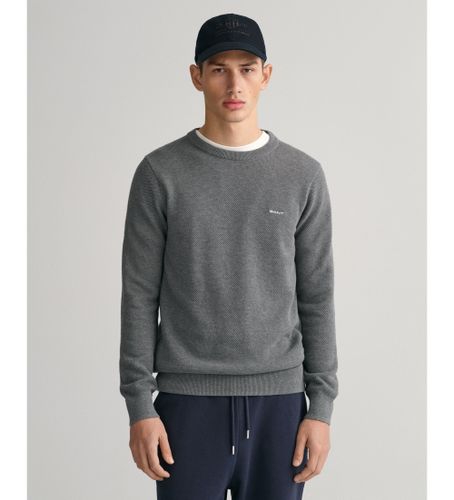 Til mænd. 8040521 piqué-bomuldstrøje med rund hals (4XL), Casual - Gant - Modalova