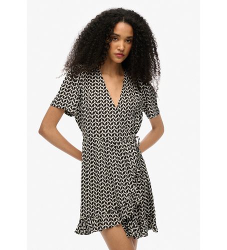 Til kvinder. W8011877A Wrap-kjole (XL), Casual, Polyester, Korte ærmer - Superdry - Modalova