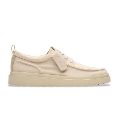 Til mænd. 26180868 Polden Moc lædersko (44.5), Stof, Fast, Blonder, Casual - Clarks - Modalova